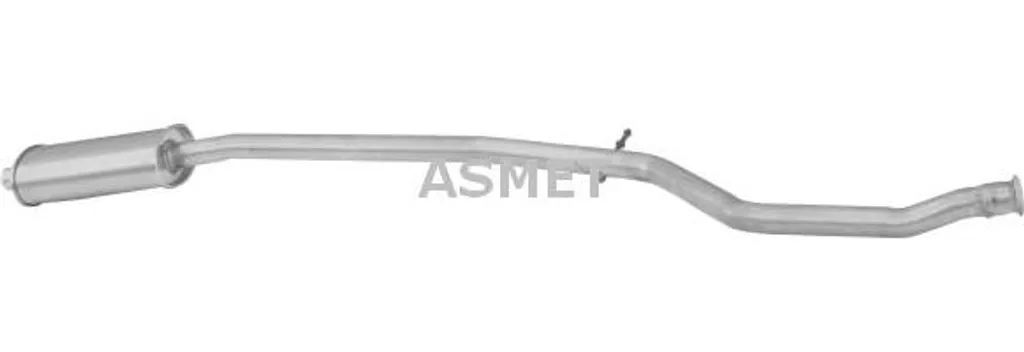 Silencieux central de rechange pour Peugeot 206, pot ASMET 8060 1717H9