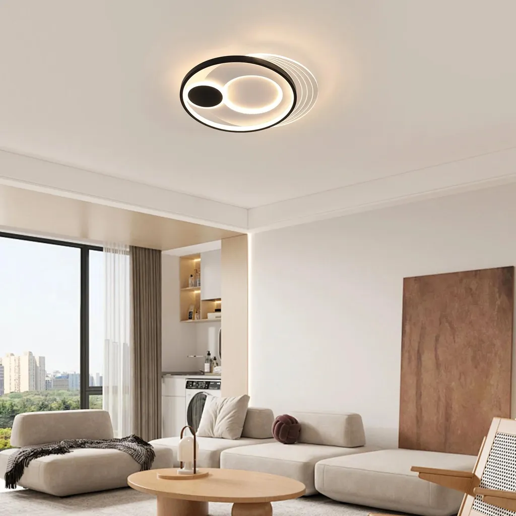 Plafonnier LED avec télécommande - Intensité et couleur réglable 31W