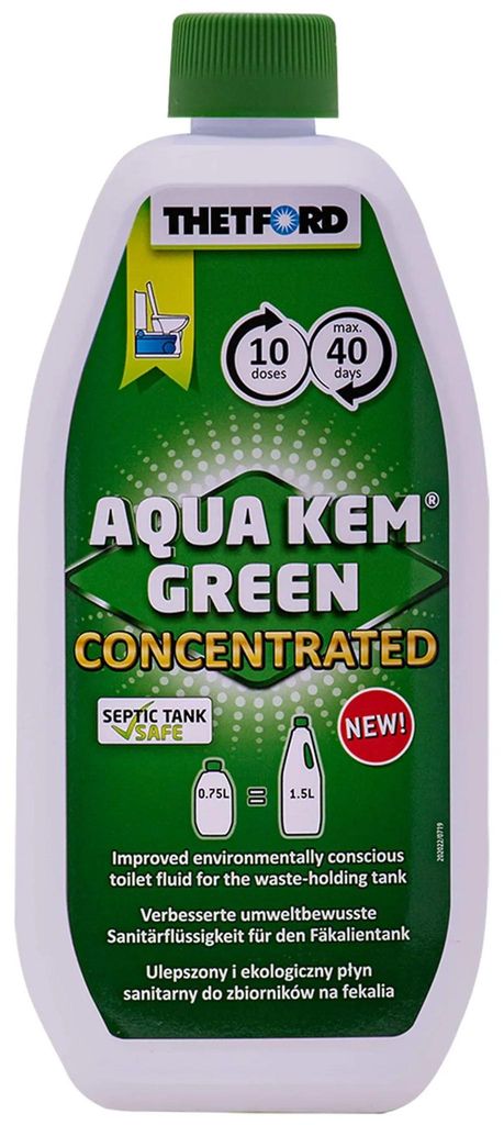 Liquido WC chimico, 0,75L, liquido verde WC chimico, Immagine del prodotto 