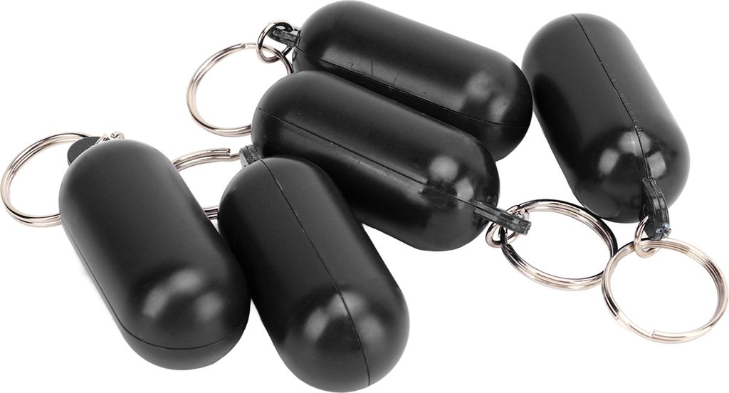 Stück schwimmender Schlüsselanhänger aus Kunststoff in Pillenform, Schwimmer-Schlüsselring für Bootfahren, Angeln, Kajak, Surfen, Segeln, Outd...