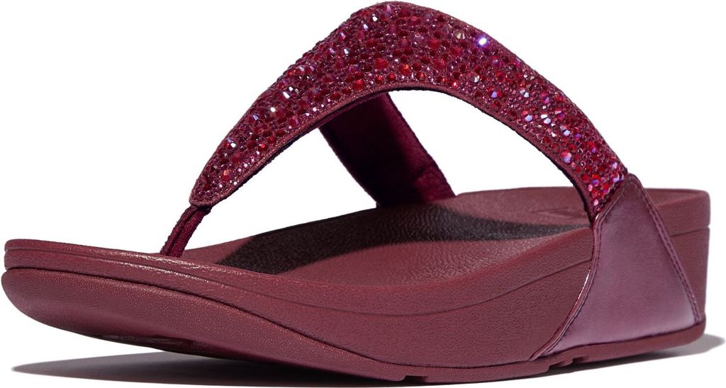 FITFLOP FitFlop Lulu Crystal-Mix Toe-Post Sandals LILA 40
