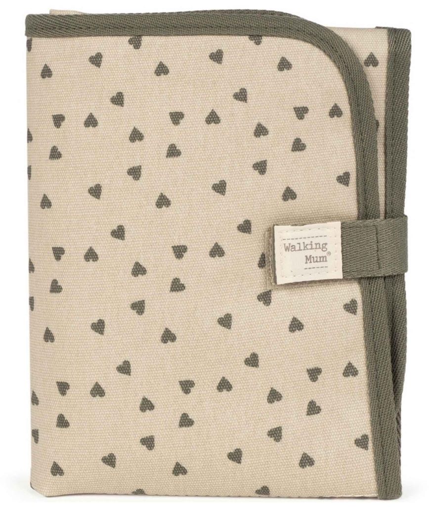 Walking Mum Changing Mat Hearts Poppy Moss, 40 mm, 180 mm, 270 mm, 660 mm, 170 kg, 170 g