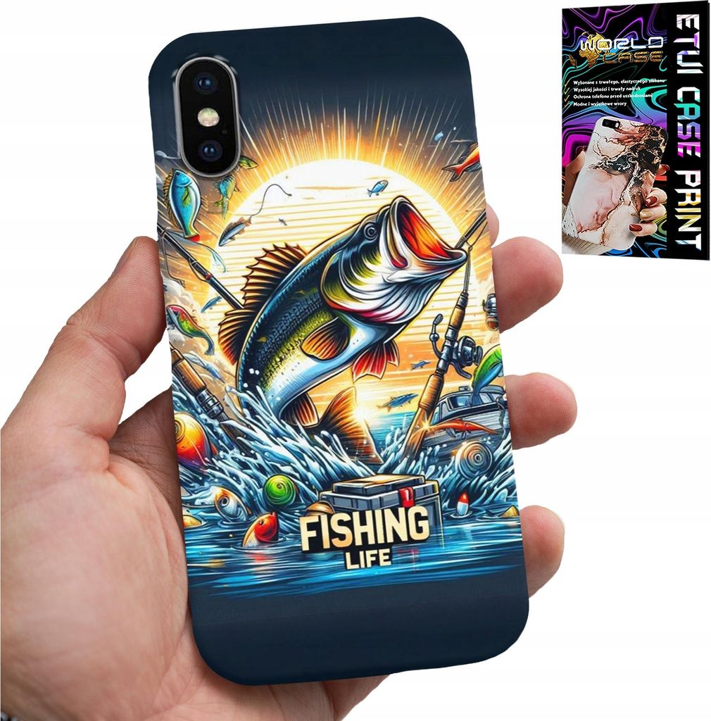 Hülle Für Iphone Xs Max - Angler-Muster, Fisch, Kabeljau, Lachs