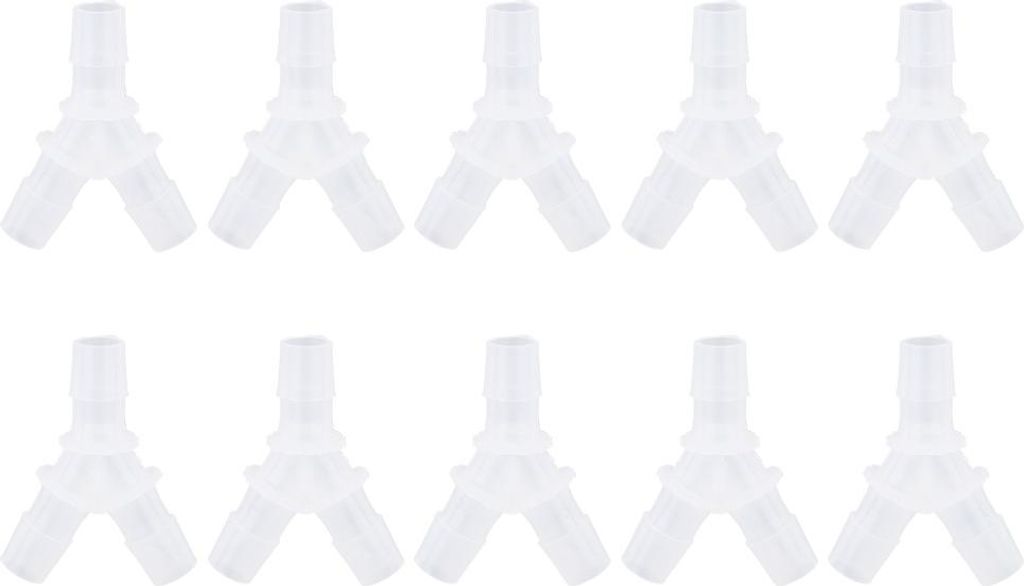 10 pcs Softschlauchanschläge Y -Anschluss Aquarium Fischtank Luftpumpe Anschluss 3 -Wege -Stecker (12 mm)