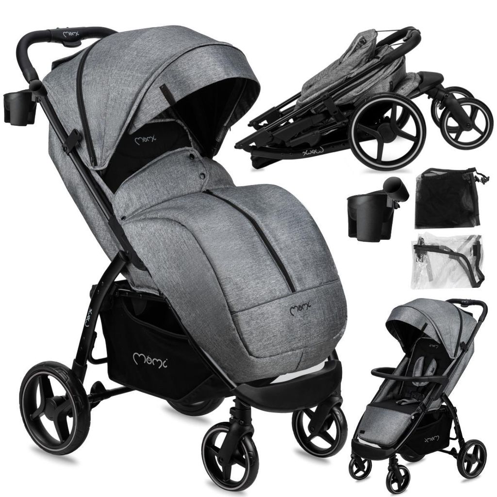 MoMi MIYA Kinderwagen Buggy – 10" Räder, Moskitonetz, Produktbild 