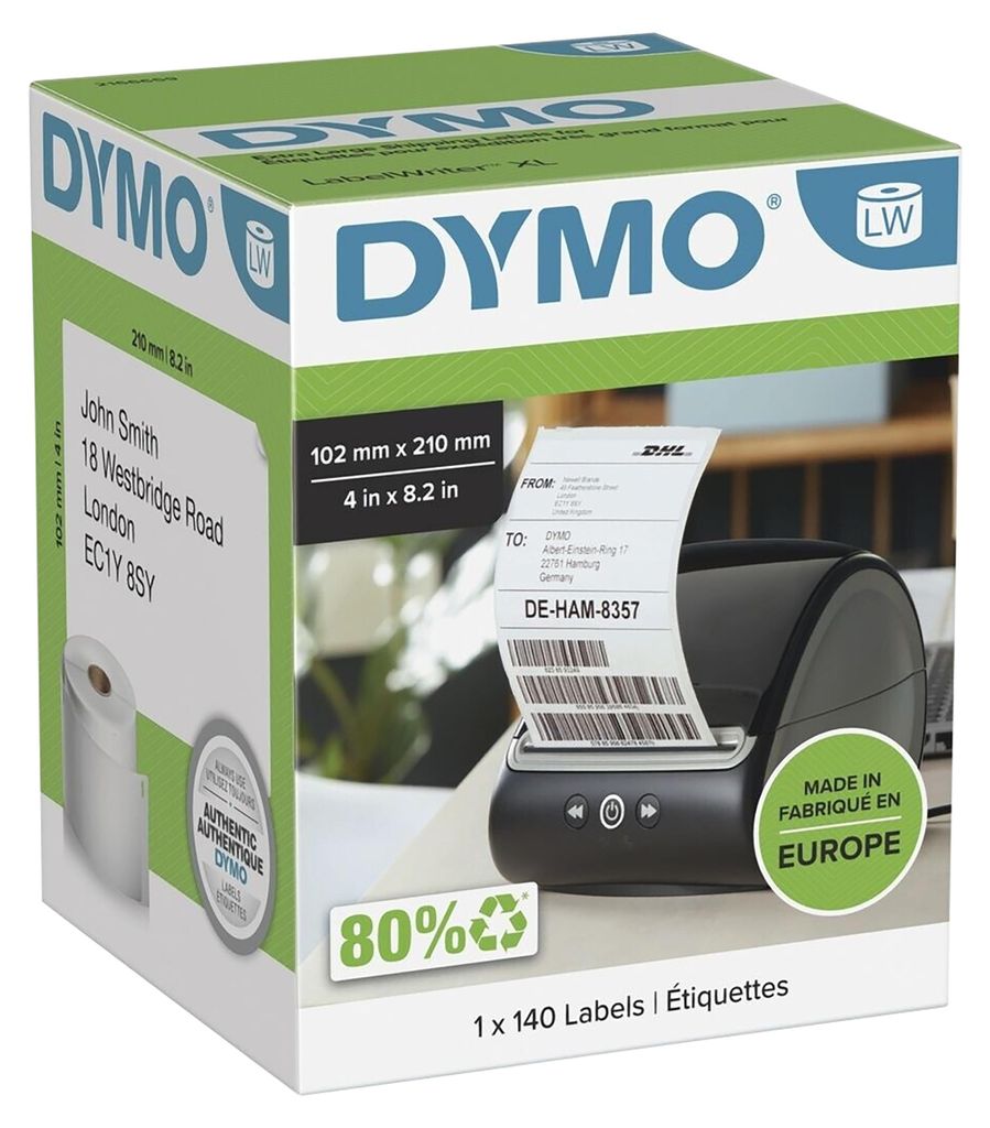 Dymo 2166659 Etichette di spedizione Dymo DHL 102 x 210 mm Immagine del prodotto 