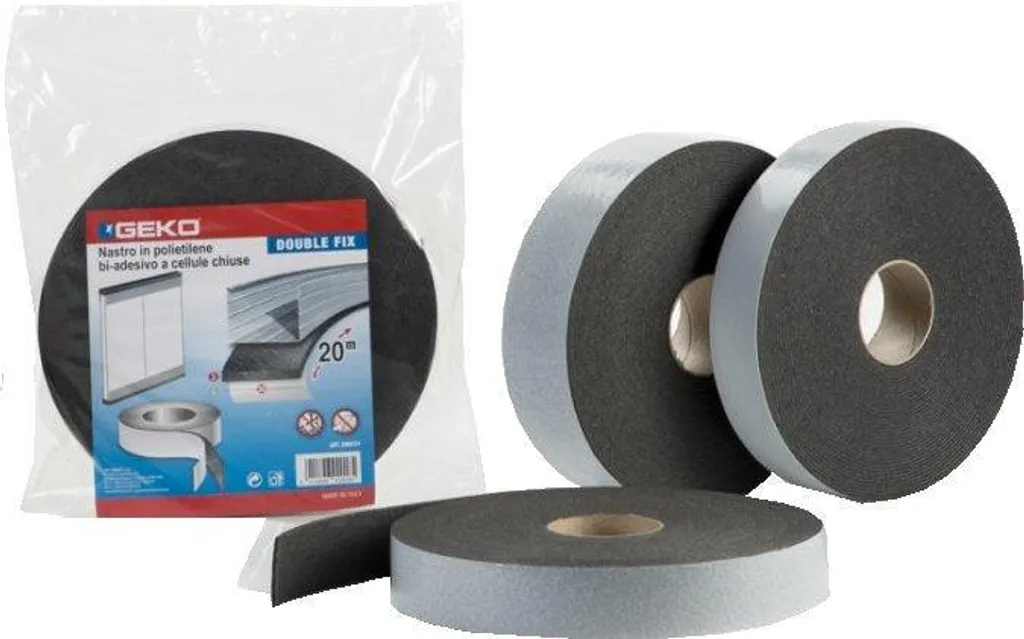 Mousse adhésive double face 70x3mm isolante pour profilé de guidage 20m