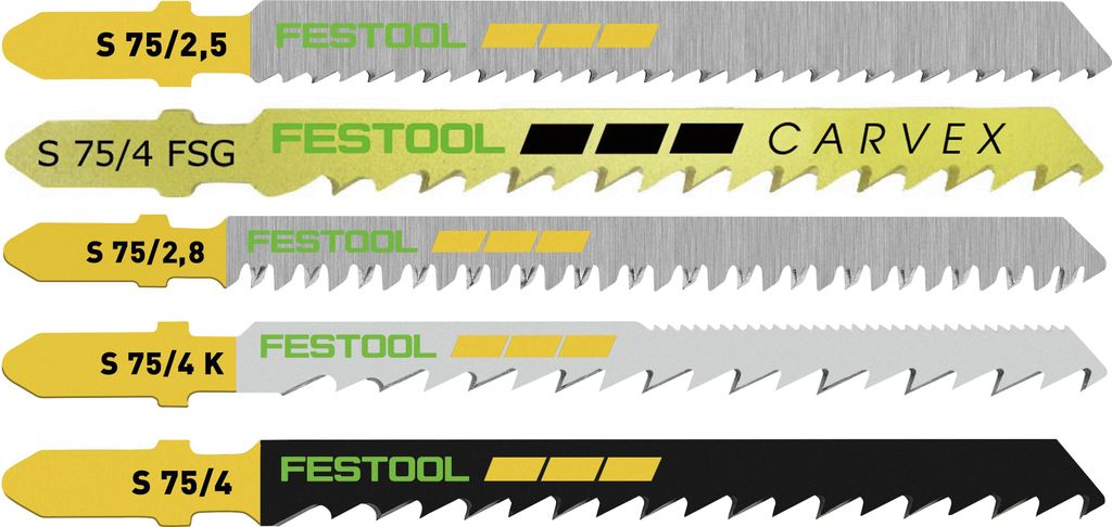 Set di lame per seghetto alternativo Festool STS-Sort/25 W Immagine del prodotto 