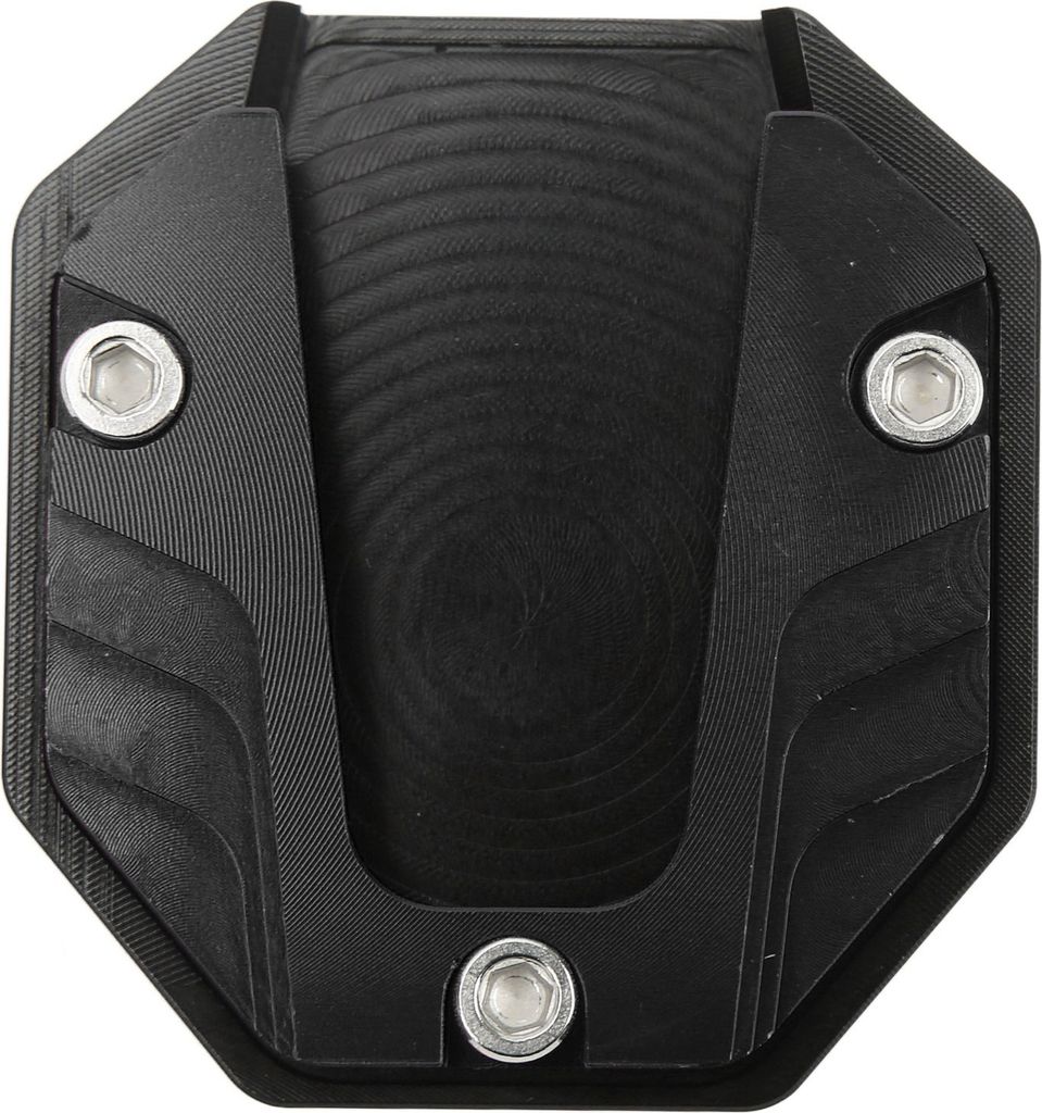 Motorrad Seite Stand Platte Pad hohe Festigkeit Kickstand Pad Platte Unterstützung Zubehör (schwarz)