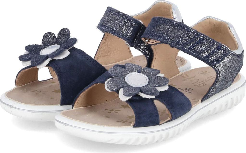 Superfit Mädchen Sandalen SPARKLE Dunkelblau Leder Größe: 33