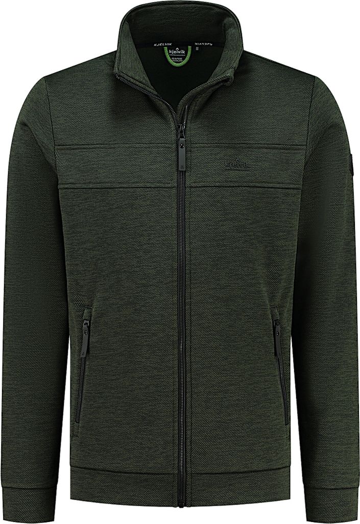 Kjelvik Herren Strickjacke Wilco Gr.M grün (202340037-60) Produktbild 1