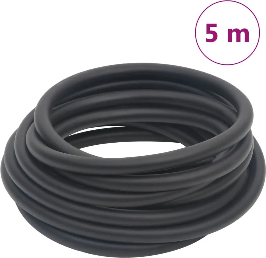 Tuyau hybride 5m noir Möbel - Idéal pour Outils Pneumatiques, 0,6 pouce
