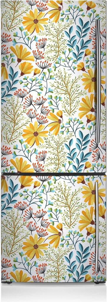 Kühlschrankmagnete Kühlschrank Magnetfolie Magnete Küche 60x205 cm - Florales Bild