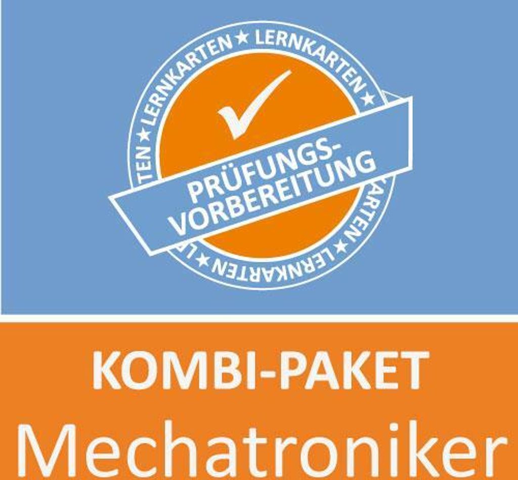 AzubiShop24.de Kombi-Paket Lernkarten Mechatroniker /in. Prüfung. Ausbildung