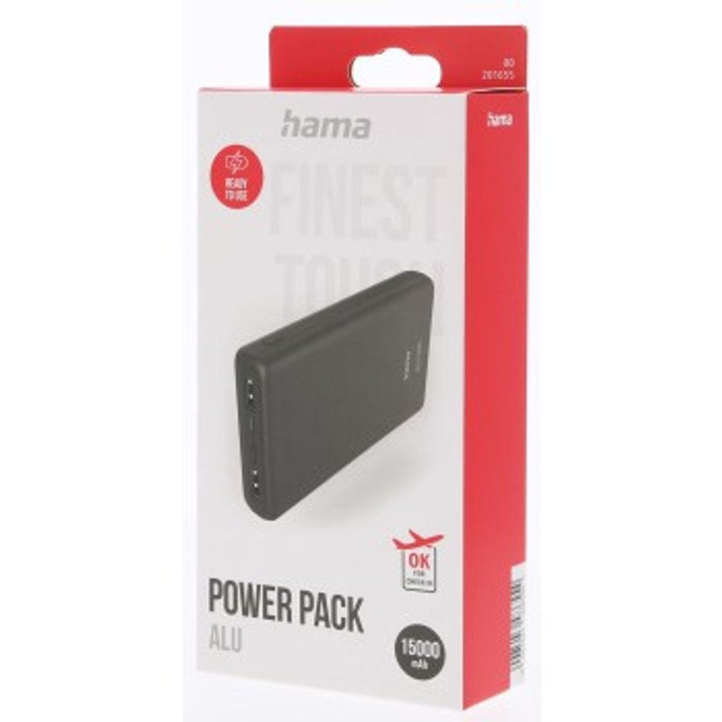 Power Pack "ALU15HD" 15000mAh, 3 Ausgänge: 1x USB-C, 2x Produktbild 2