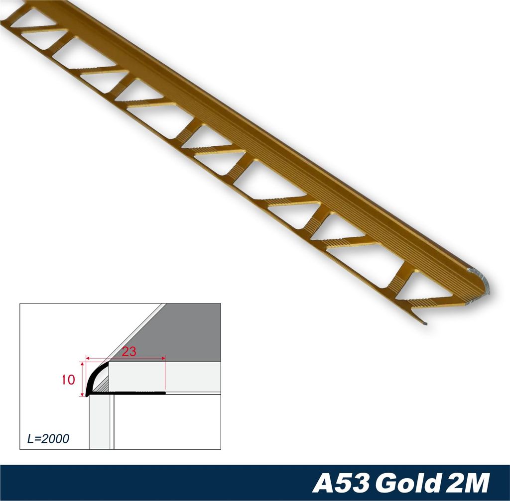 Effector Fliesenschiene aus eloxiertem Aluminium - Produktbild 