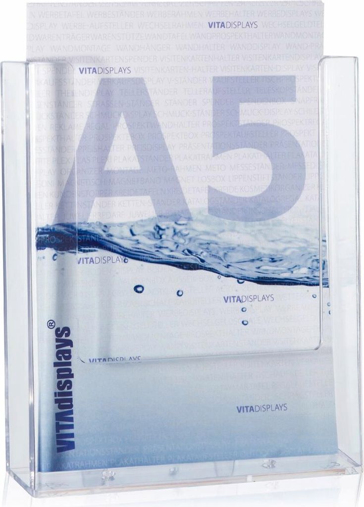DIN A5 Prospekthalter / Wand
