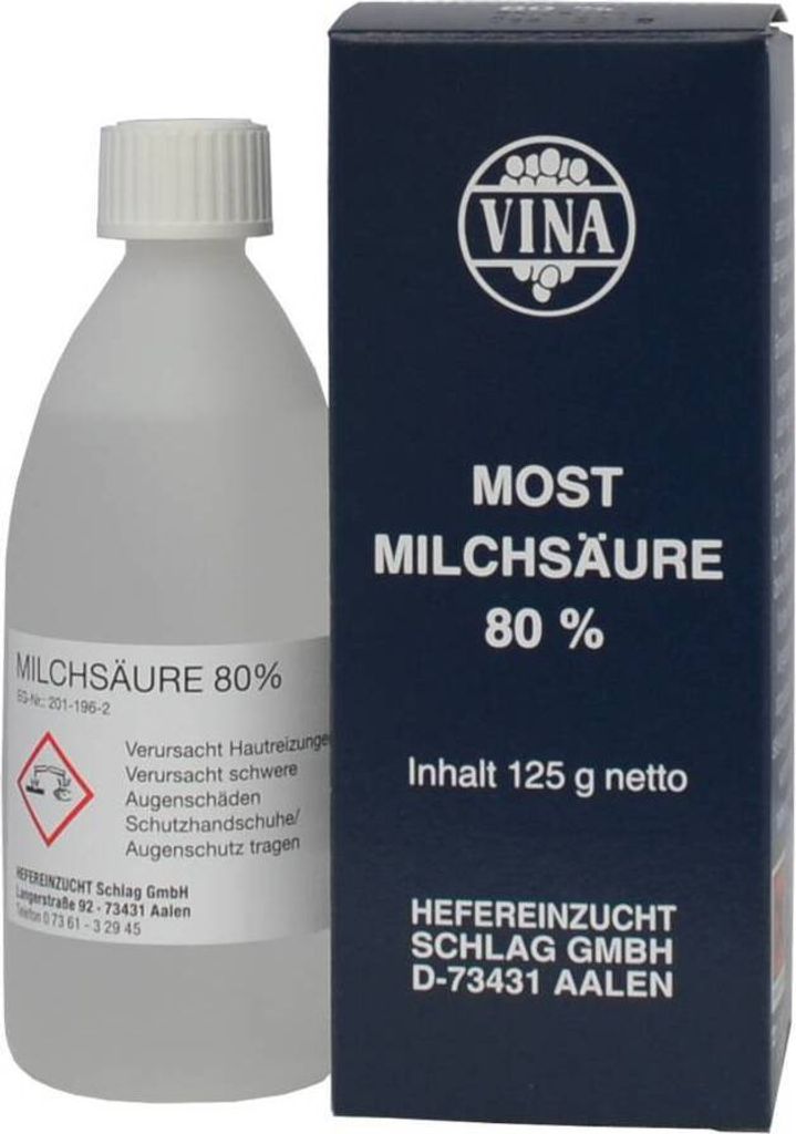 Vina Most Milchsäure 80% 125 g Produktbild 