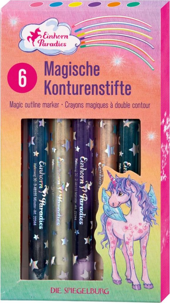 Einhorn-Paradies - Magische Konturenstifte