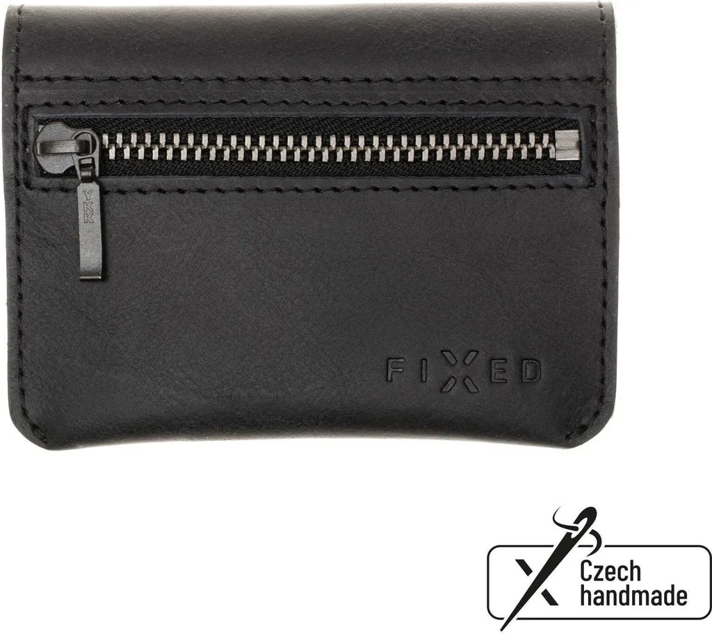 Portefeuille compact en cuir de vachette noir pour ranger vos papiers