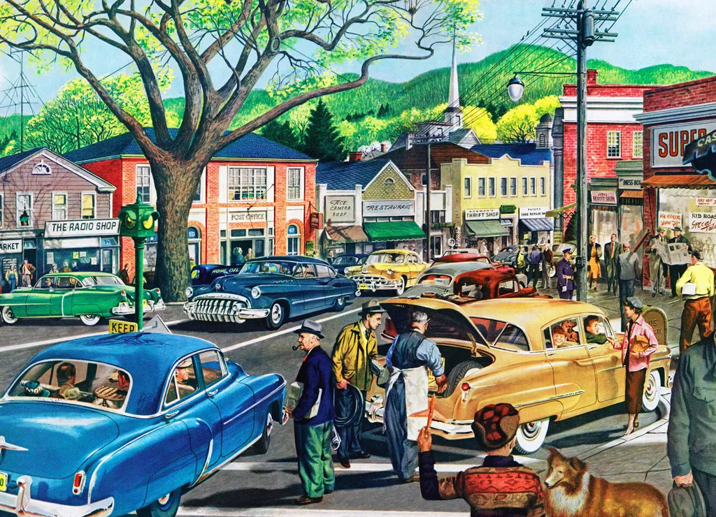 Puzzle 1000 pièces General Motors Retro pour décoration bureau vintage