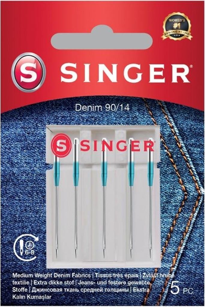 Singer Denim Needle 90/14 5PK 7393033107420