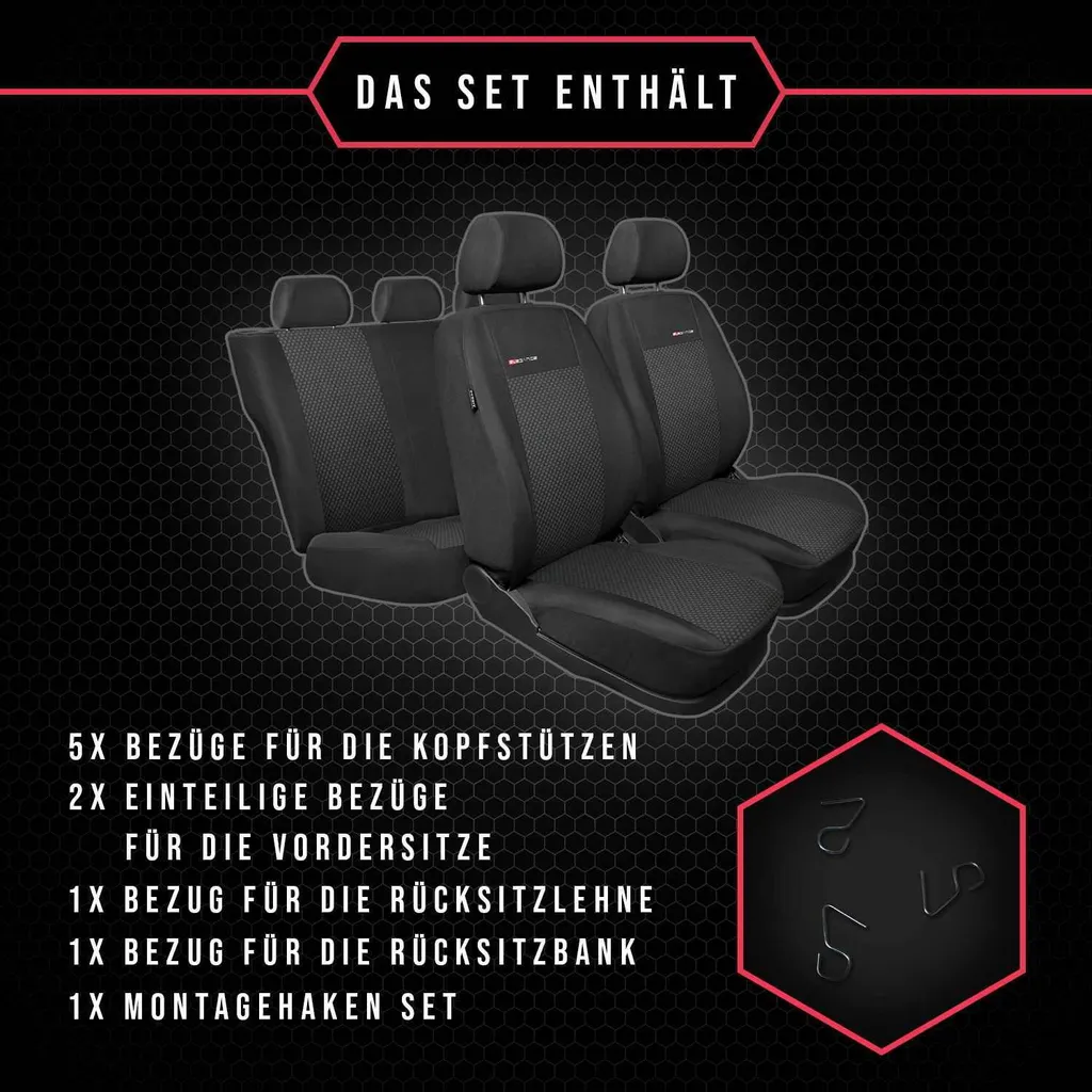 Coprisedili Auto Classici per BMW Serie 3 Grigio | Comfort Tradizionale - 9