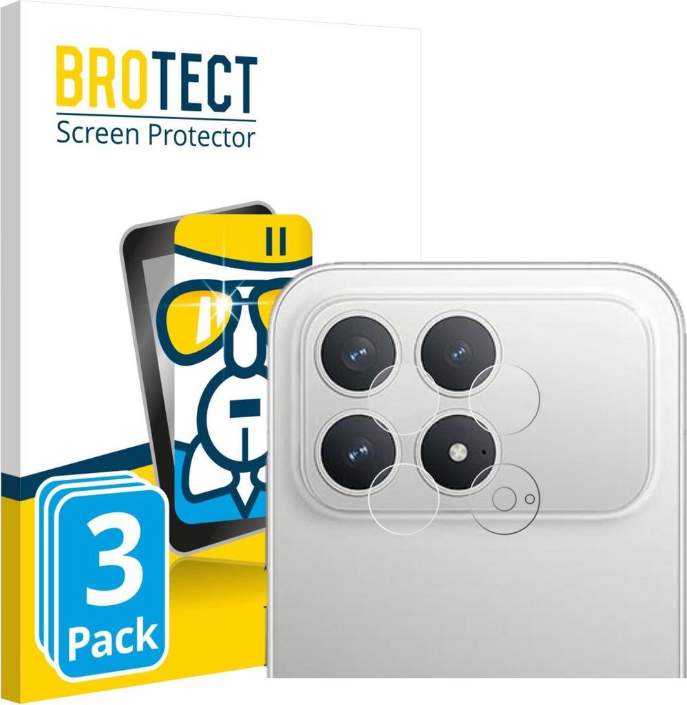 3x BROTECT Schutzglas für Xiaomi Poco F8 Pro (NUR Kameraschutz) Schutzfolie Panzer Folie Glas Display Schutz klar