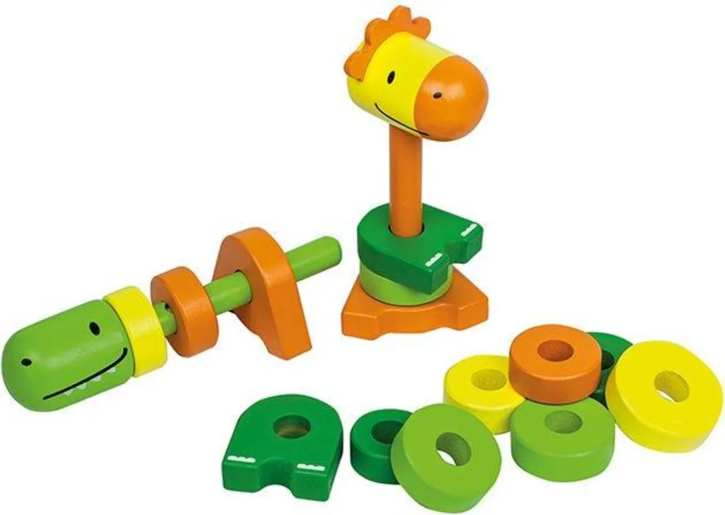 Jouet d'empilage Beleduc 18002 Stacking Friends en bois multicolore - 5