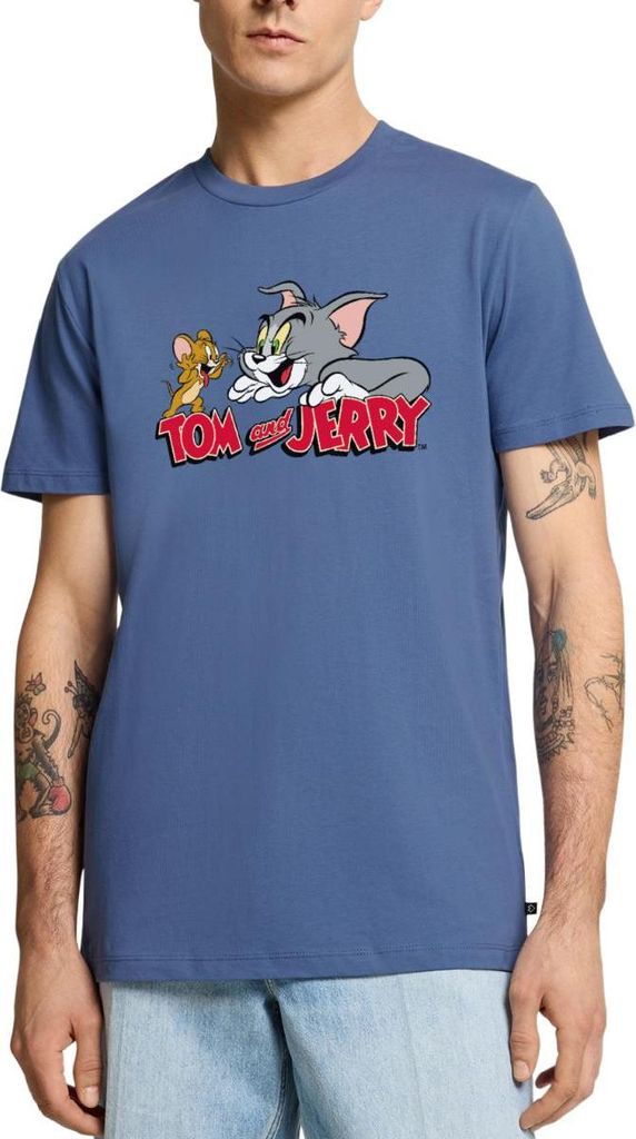 Spreadshirt Tom Und Jerry Fang Mich Doch Männer Premium T-Shirt, S, Taubenblau