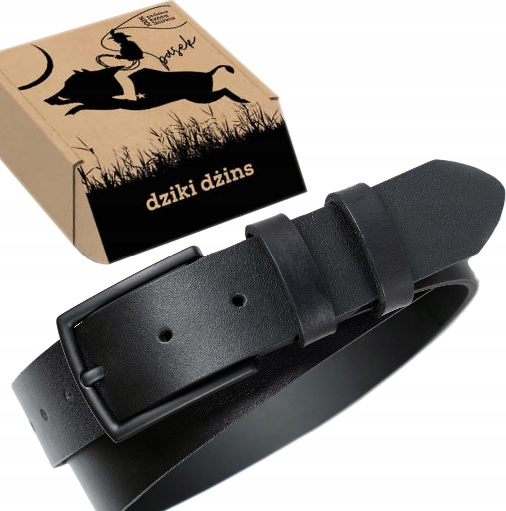 WILD JEANS SCHLANKER HERREN LEDERGÜRTEL SCHWARZ NARBENLEDER GESCHENK 125 cm