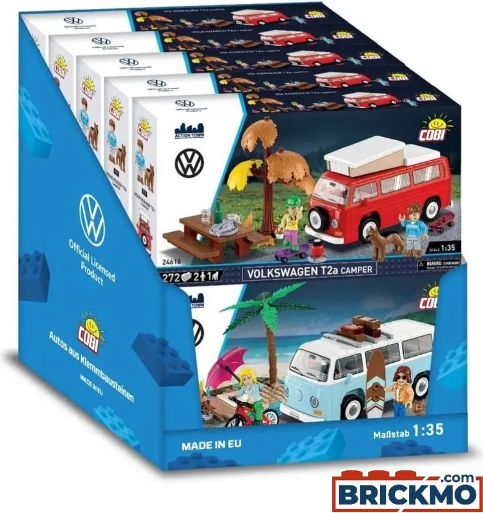 Cobi 24656 Volkswagen T2 Bus - Maquette de Voiture de Collection 1/35