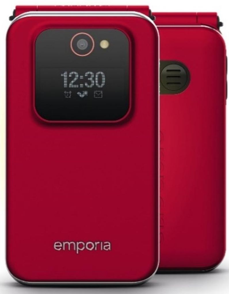 Emporia JOY 7,11 cm (2.8") 87 g Noir, Rouge Téléphone Image du produit 