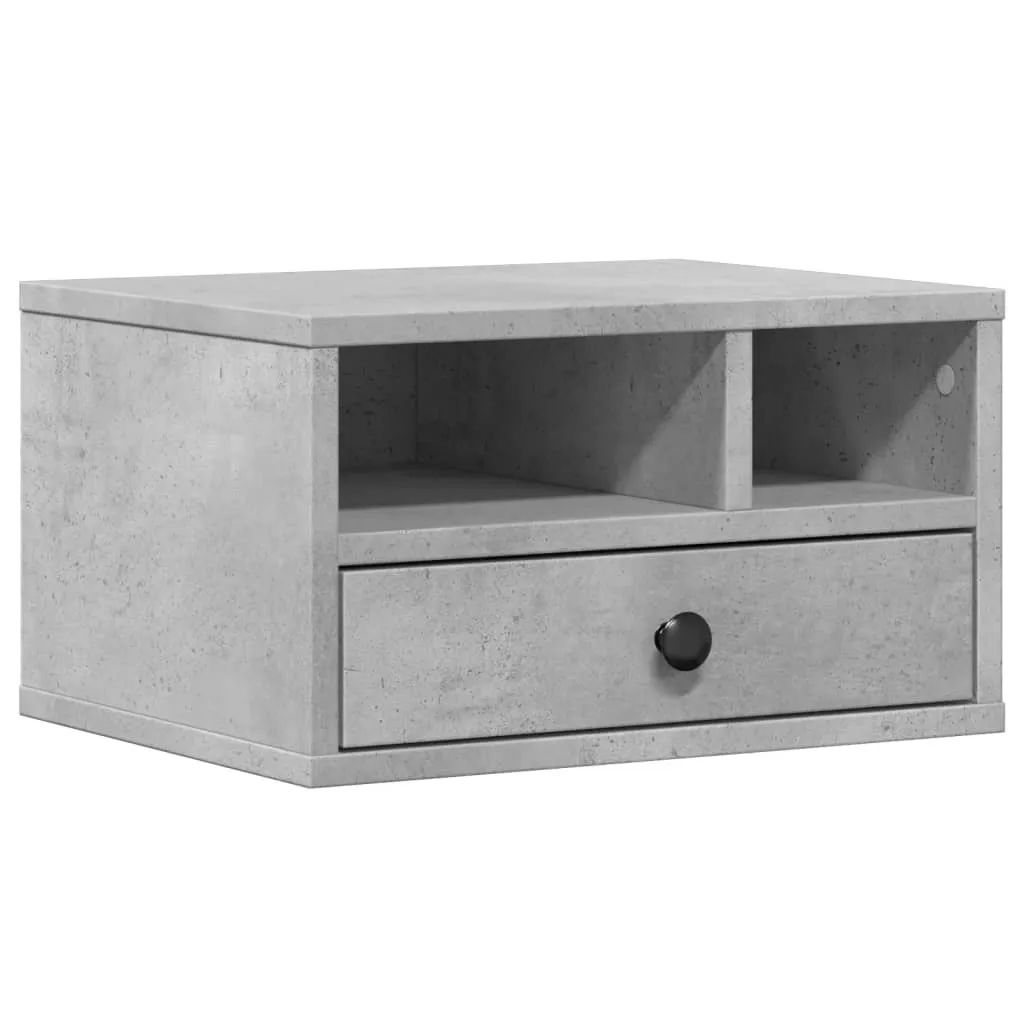 vidaXL Supporto Stampante Legno Grigio Cemento 40x32cm - Offerta