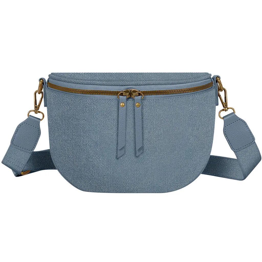 Libérez vos mains avec le Sac Banane Luna Bleu Gallantry et sa Sangle