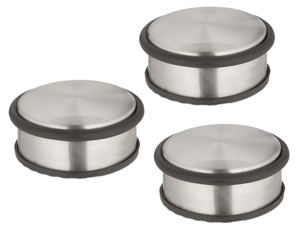 Set di 3 fermaporte Relaxdays, A x P 4,5 x 10,5 cm, piatti Immagine del prodotto 