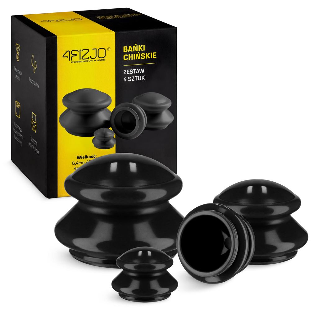 4FIZJO PRO+ Gummi-Schröpfgläser, Set 4 Stück, für Produktbild 