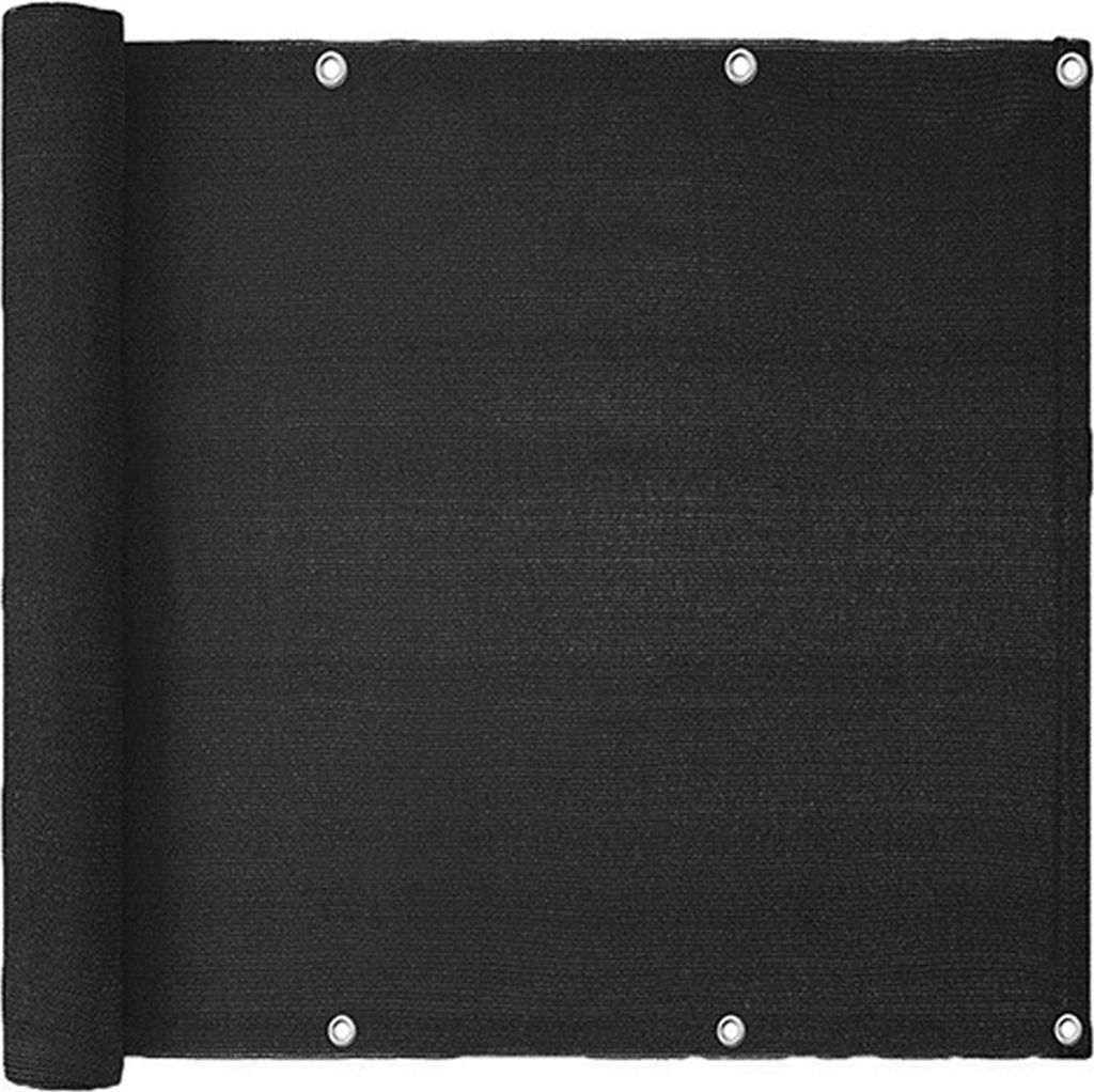 Sonnenschirm Netz tragbares DIY Professional Privatsphäre Bildschirm Zaun Mesh Sunchade Net für den Haushalt-Schwarz