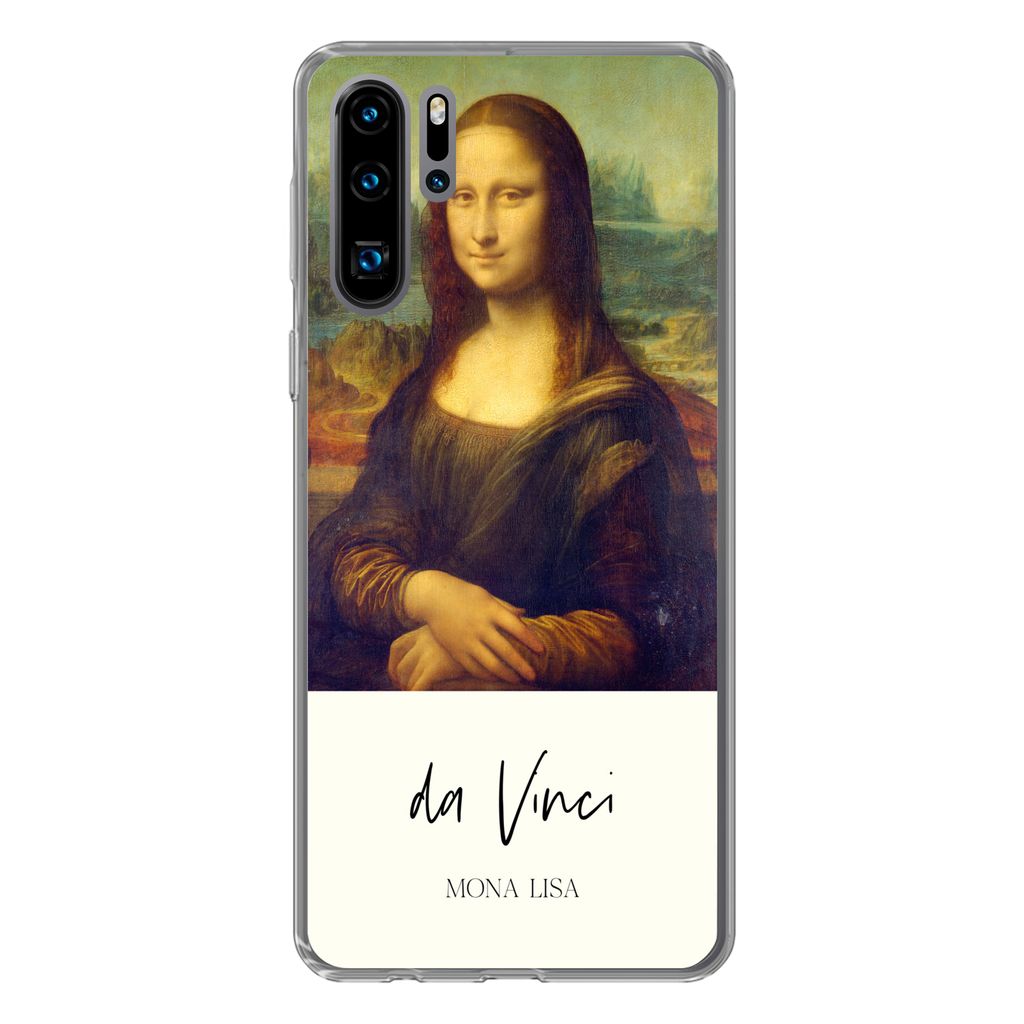 MuchoWow Handyhülle Schutzhülle Hülle für Huawei P30 Pro Mona Lisa - Leonardo da Vinci - Alte Meister Silikon Softcase Handy Hülle - Schutzd...