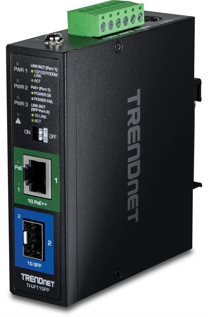 TRENDnet TI-UF11SFP Eingebaut 1000Mbit/s Schwarz Netzwerk Medienkonverter