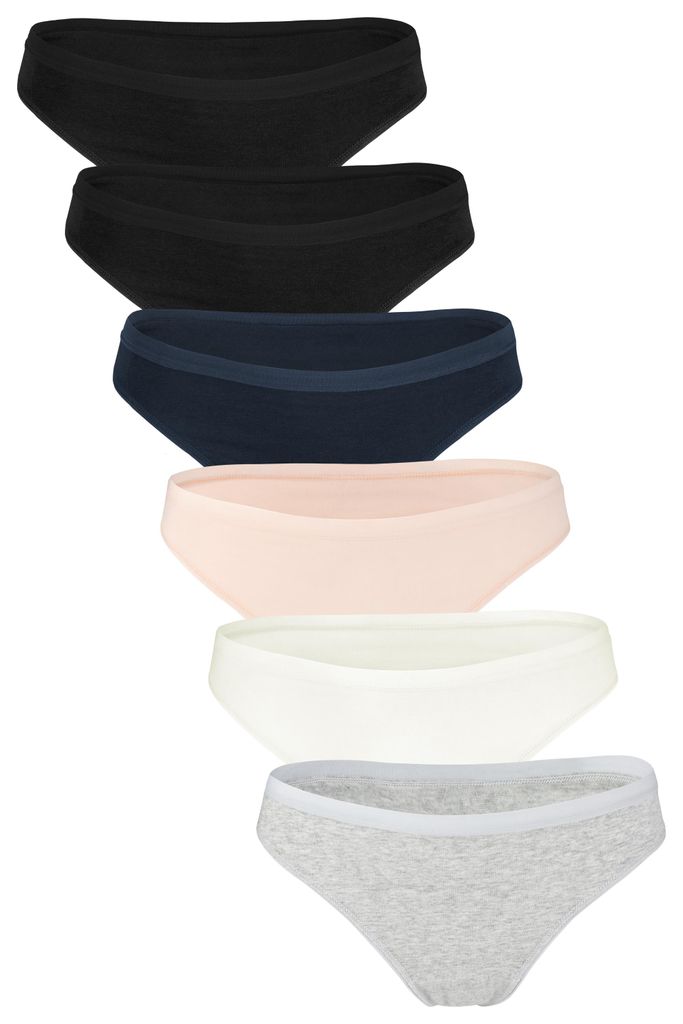 Fabio Farini - 6 Stück Damen Unterhosen - Frauen Tanga aus Produktbild 