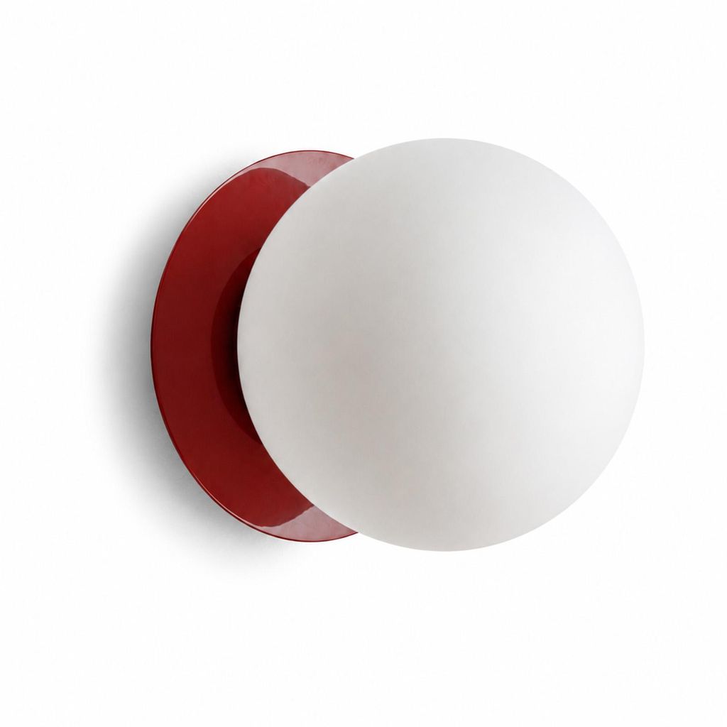 ARIA wandlamp, E27 fitting, met een bol van opaalglas Productafbeelding 