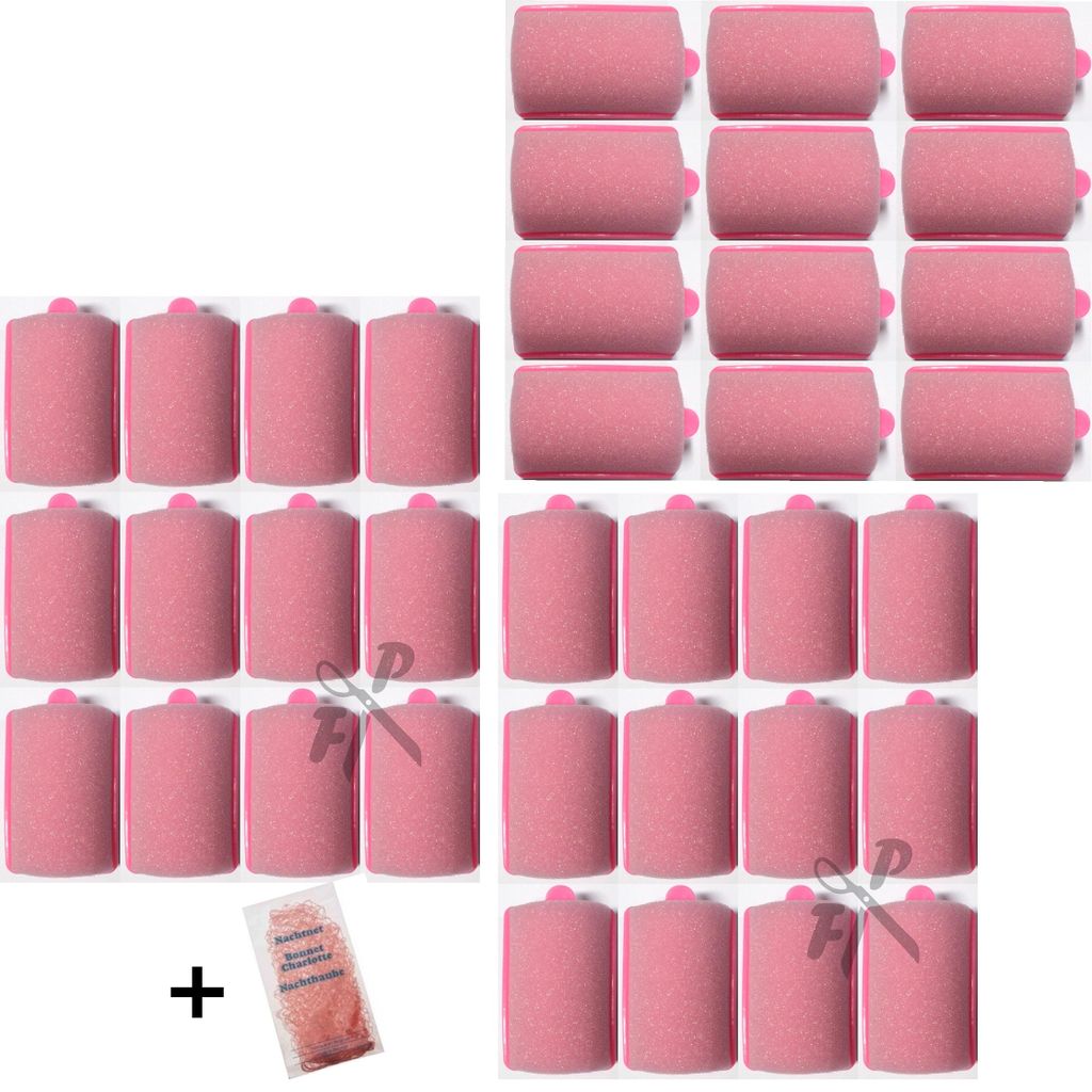 FP Schlafwickler 36 mm - Schaumstoffwickler Multipack 3 x 12 Stck. + Nachtnetz (von deutschem Friseurbedarf-Fachhändler!)