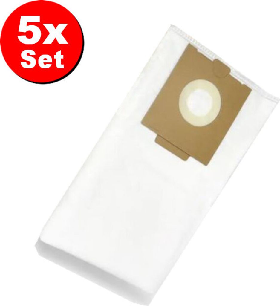 5x Trade-Shop Staubsaugerbeutel / Microvlies-Beutel / Filtersäcke kompatibel mit Festool CT26 CTL26 CTM26 CT36 CTL36 CTM36 ersetzt 496186, 496187