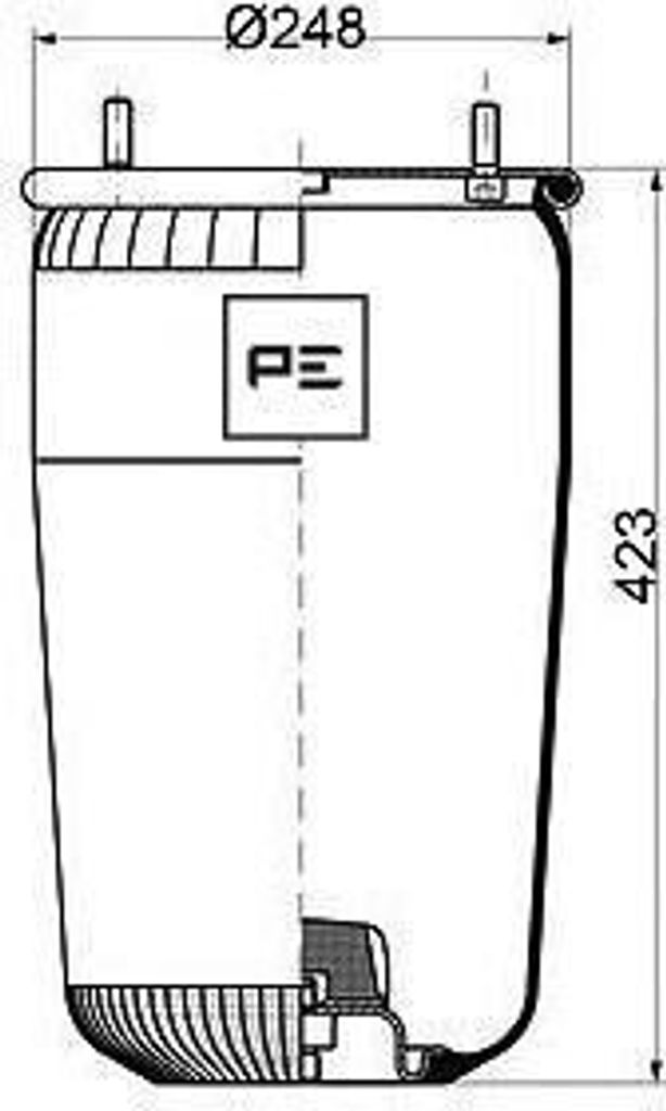 PETERS ENNEPETAL Luftfederbalg 084.082-71A 4,91kg Produktbild 