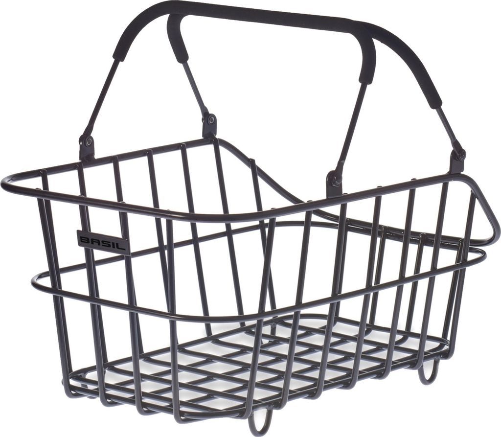 Basil Cento, Hinten, Fahrradkorb, Aluminium, Schwarz, 22 l, 5 kg