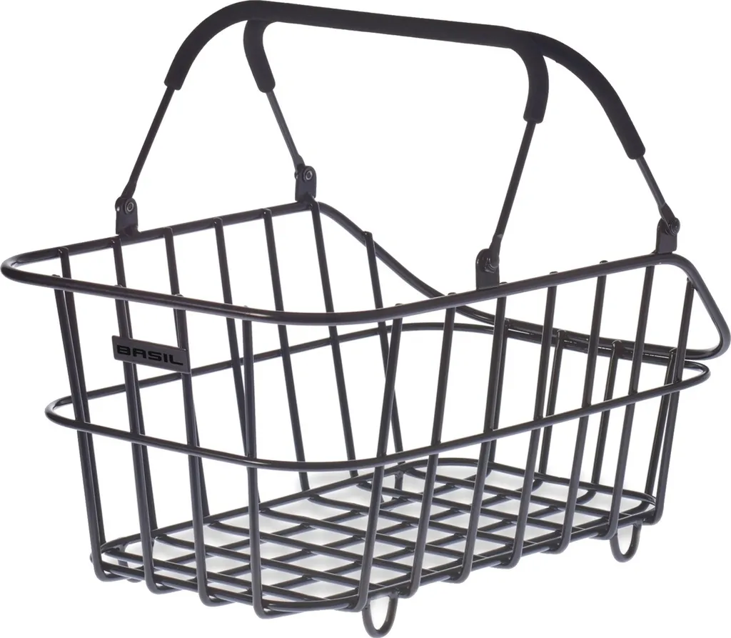 Panier Basilic Cento ALU Multi System Noir 11234 pour Porte-Bagage Vélo