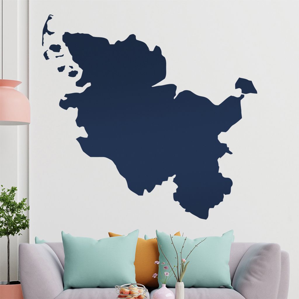 KIWISTAR Bundesland Schleswig-Holstein - Kiel Sylt Wandtattoo in 6 Größen - Wandaufkleber Wall Sticker - Dekoration, Küche, Wohnzimmer, Schlafzi...