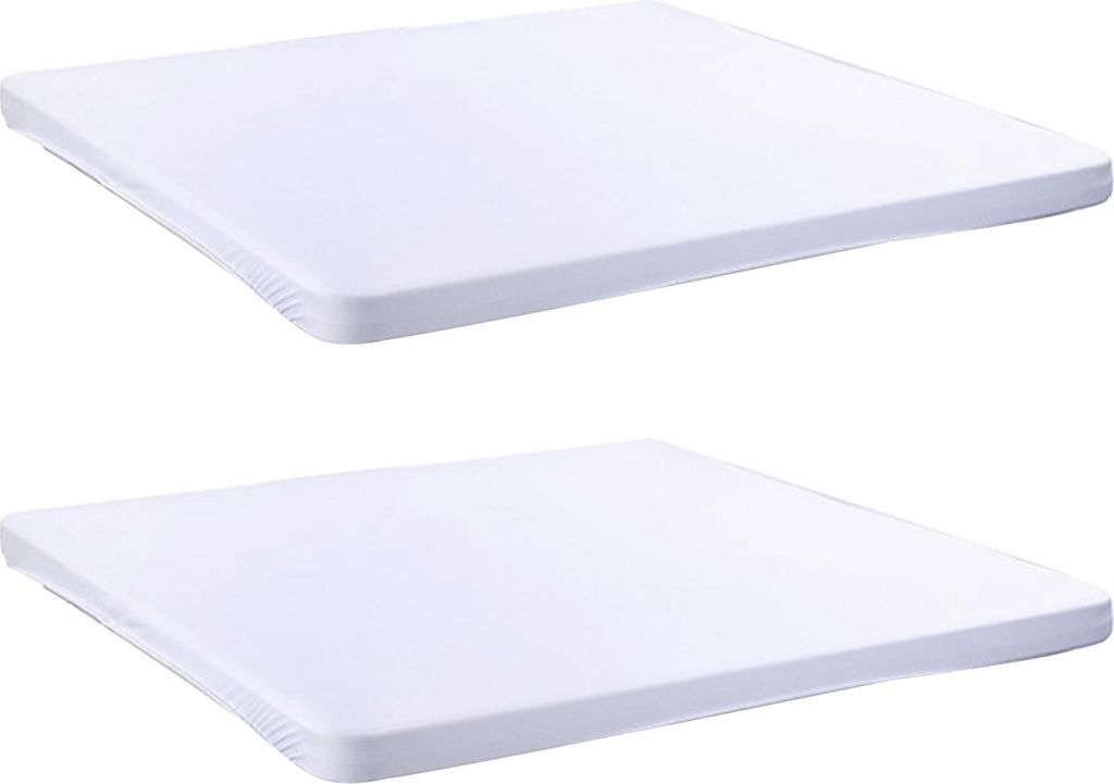 2 Stück dehnbare, maßgeschneiderte Tischdecken, 86,4 x 86,4 Produktbild 