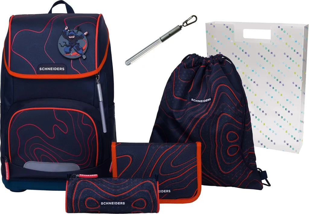 Schneiders Ergoplus 2in1 Set 7 pièces Ninja Revenge Bleu Marine 22L